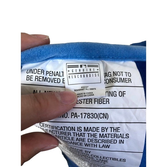 Kansas City Royals Pillow Christmas NEW Blue & White 15"x15" Square MLB Baseball - Picture 8 of 9